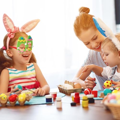 Jubepk Hasenohren, Kükeneier, lustige Foto-Requisiten, leichte Osterbrille mit lebendigen Farben für -Foto-Requisiten von Jubepk