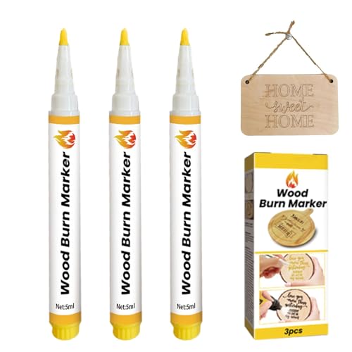 Jubepk Scorch Marker für Holzverbrennung | 5 ml Holzbrennstift-Set, innovative Holzmarker, sicheres Holzbrenn-Set für Handwerk, Kunst, Herstellung von Jubepk