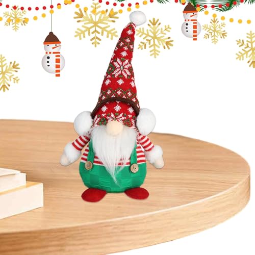 Jubepk -Weihnachtsschmuck, gesichtslose Zwergenfigur, Tisch- -Ornamente, Weihnachtspuppen-Dekoration, Handwerkskunst, um Ihrem Festtagstisch eine charmante Note zu verleihen von Jubepk