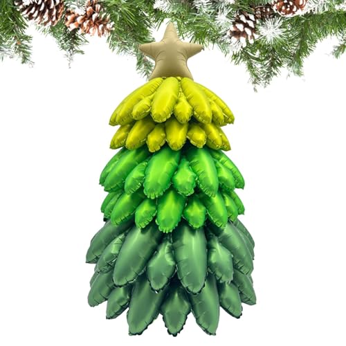 Weihnachtsbaum Folienballon | Weihnachtsbaum Folienballon | Weihnachtsbaum-Ballon-Dekoration | Weihnachtsbaumförmiger Ballon | Requisiten Wiederverwendbare Innen- Und Außendekoration Für Wohnzimmer, B von Jubepk