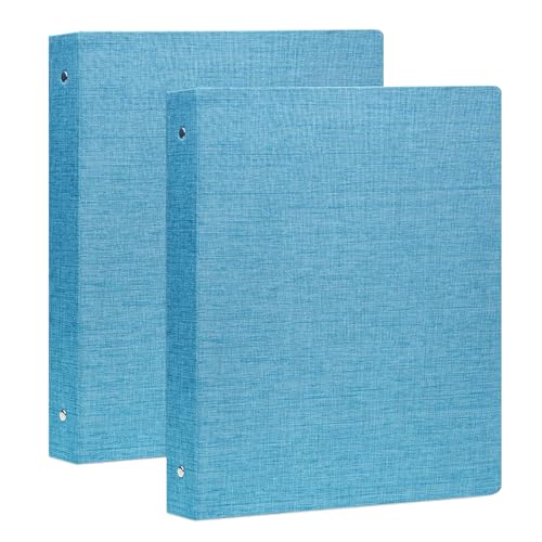 3-Ringbuch, 2,5 cm, Leinenordner für 21,6 x 27,9 cm Papier – professioneller Planer mit 2 Innentaschen für Schule, Büro und Zuhause von Jubilife