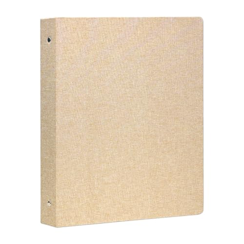 3-Ringbuch, 2,5 cm, Leinenordner für 21,6 x 27,9 cm Papier – professioneller Planer mit 2 Innentaschen für Schule, Büro und Zuhause von Jubilife