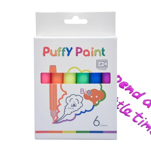 Bubble Stifte | Farbblasenfarbe Stift Set von 6 - Blasenzeichnung Stifte, lustige kreative -Marker Stift für Kinder 3+ Jahre alte Zeichnung und Malvorlagenlieferungen von Jubilofex