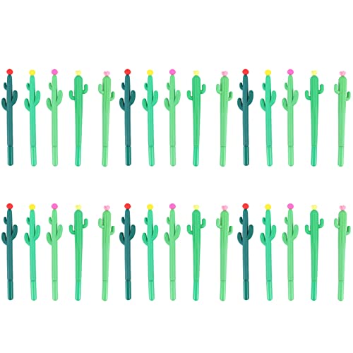 30 Stück Kugelschreiber in Kaktusform, Gel-Tintenstifte von , Schreibstifte für Büro, Schule, Zuhause, Schreibzubehör von Jufjsfy