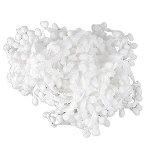 Jufjsfy 20 Yard 10 mm Pompom Trimmen Ball Streifen DIY Nähen Zubehör Schnur von Jufjsfy