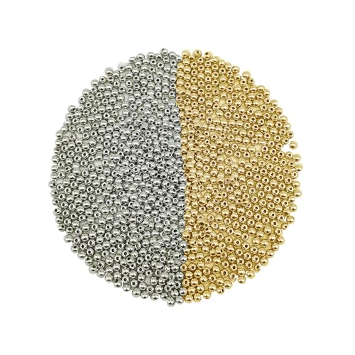 4200 Stück 4mm Gemischte Abstandshalter Perlen CCB Kunststoff Glatte Runde Perle für Armband Halskette Schmuck machen Handwerk DIY-Zubehör von Julie Wang