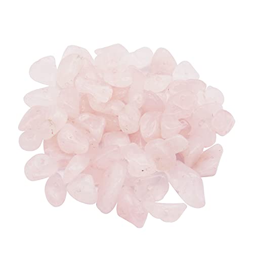 450PCS Rosa Quarz Natürliche Unregelmäßige Chip Steinperlen 5-8mm Edelsteine ​​​​Kristall Lose Perle für Schmuckherstellung Armband Halskette DIY Handwerk Finding von Julie Wang