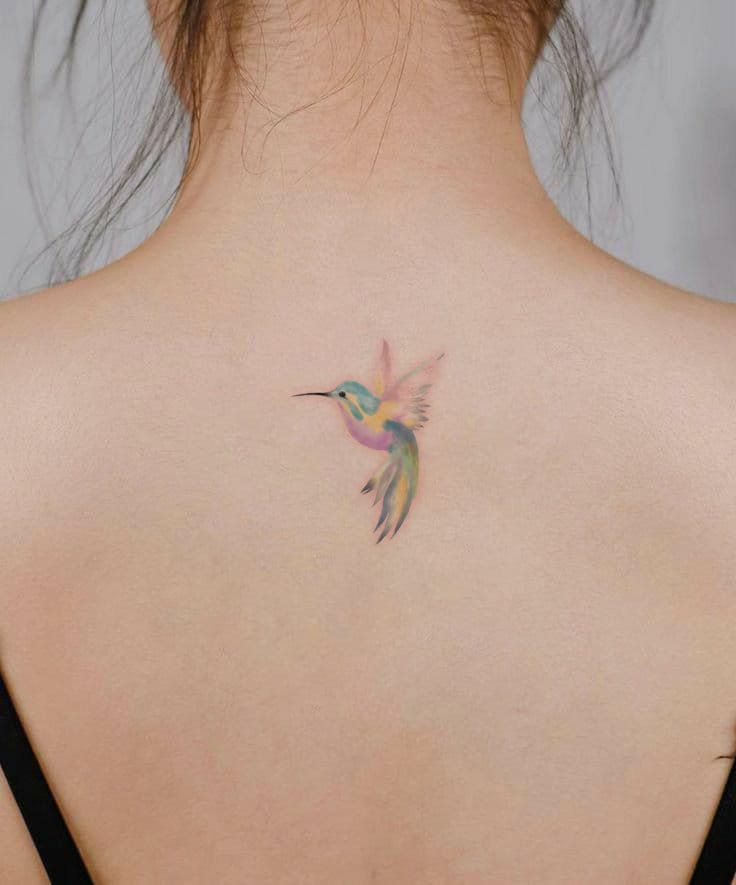 Kolibri Tattoo-Bedeutungsvolles Tattoo-Minimalist Tattoo-Temporäres Tattoo Set-Tattoo-Liebhaber Geschenkidee Paar Junge Freundin Geschenk von JulienPShop