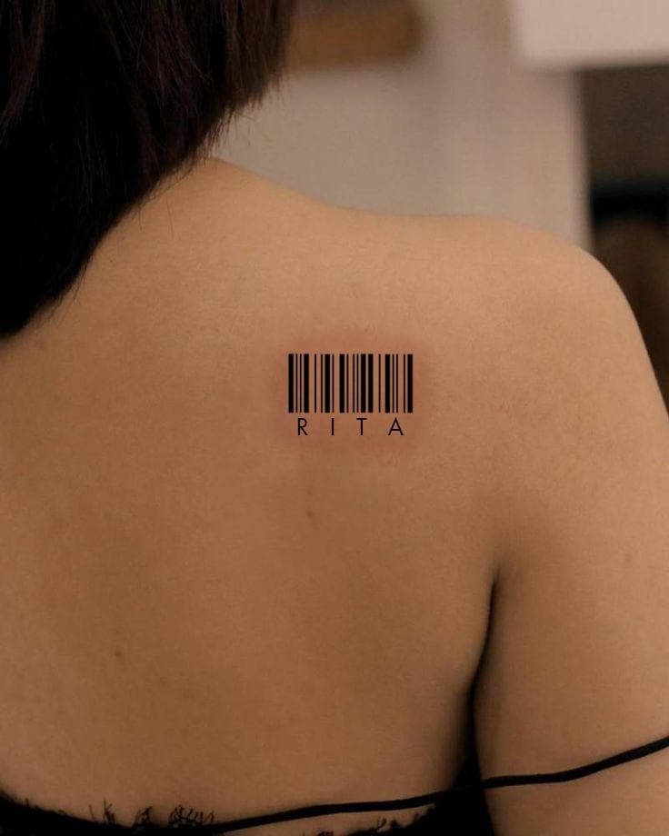 Temporäre Strichcode Tattoos-Barcode Tattoo-Temporäre Tattoo Set-Tattoo-Liebhaber-Geschenk-Idee-Geschenk Für von JulienPShop