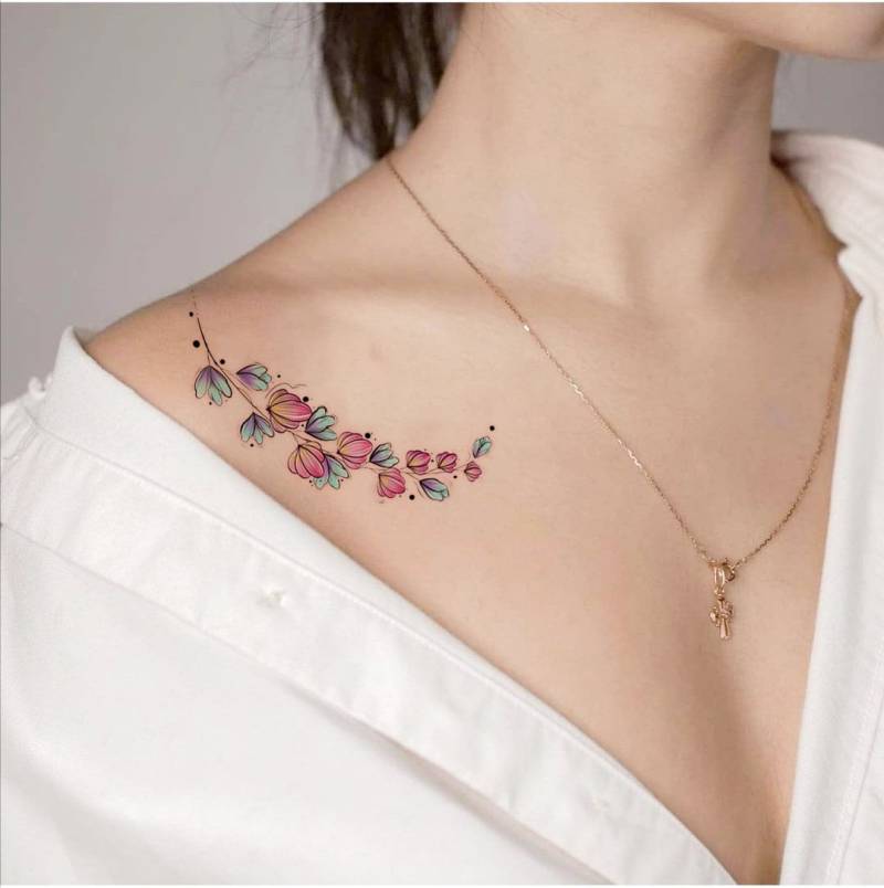 Wildblumen Temporäres Tattoo-Blumen Tattoo-Temporäres Tattoo Set-Tattoo-Liebhaber-Geschenk-Idee-Geschenk Für von JulienPShop