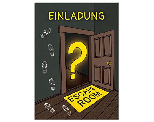 12 Einladungskarten zum Kindergeburtstag Mädchen Jungen Escape Room Enladungen zum Geburtstag von Junapack