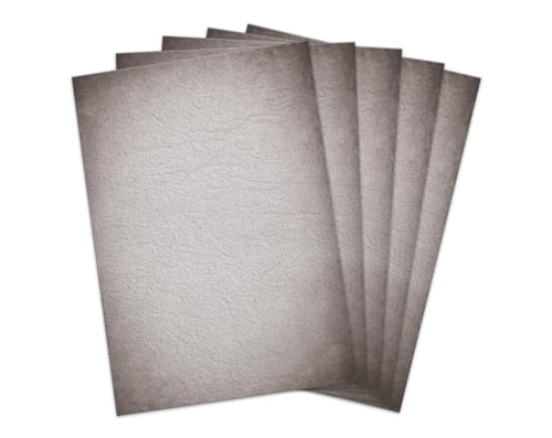 Briefpapier Kopierpapier Briefbogen eibfarbiges grau Papier 90 g/qm DIN A4 (25 Blätter) von Junapack