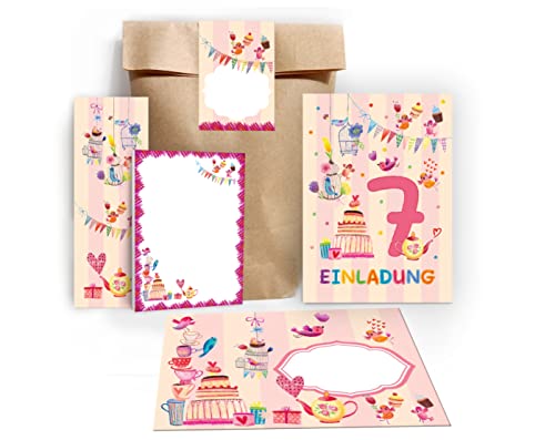 Junapack 12 Einladungskarten zum 7. Kindergeburtstag Einladung zum siebten Geburtstag Mädchen Vögelchen incl. 12 Umschläge, 12 Tüten/Natur, 12 Aufkleber, 12 Lesezeichen, 12 Blöcke Junapack 12 Einladungskarten zum 7. Kindergeburtstag Einladung zum siebten Geburtstag Mädchen Vögelchen incl. 12 Umschläge, 12 Tüten/Natur, 12 Aufkleber, 12 Lesezeichen, 12 Blöcke von Junapack