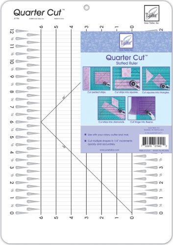 Juni Tailor 11 1/4 x 16 Zoll Quarter Schnitt Schlitz Lineal von June Tailor