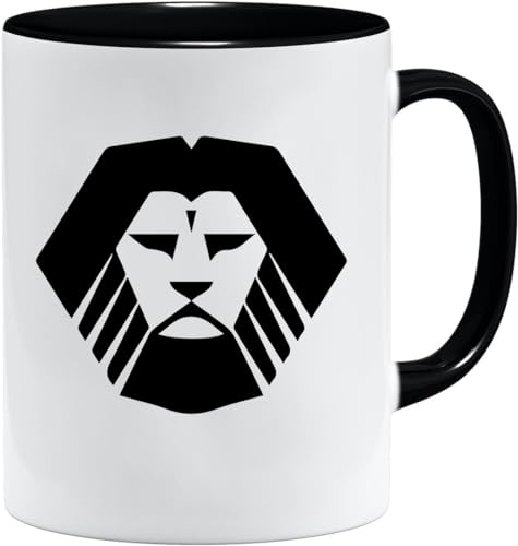 Nordisches Wikinger Tasse | Becher Geschenk Geschenkidee für alte Männer Papa Opa Kaffeetasse Wikinger-Motiv Totenkopf bierkrug thors hammer (VIKING003) von Jungle Mug