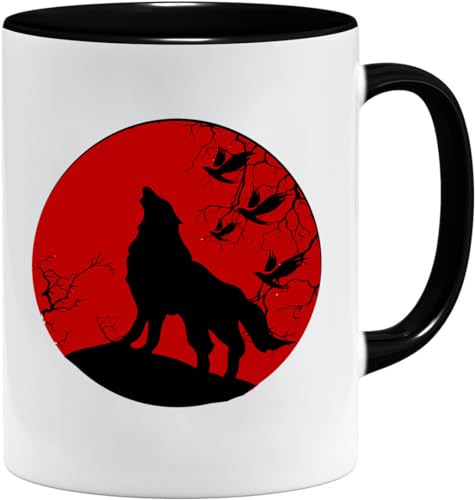 Nordisches Wikinger Tasse | Becher Geschenk Geschenkidee für alte Männer Papa Opa Kaffeetasse Wikinger-Motiv Totenkopf bierkrug thors hammer (VIKING009) von Jungle Mug