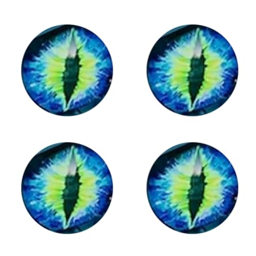 Junguluy Beast Eyes Scheinwerfer-Aufkleber, 3D-Aufkleber, Runde, Scheinwerfer-Aufkleber, Autofenster-/Stoßstangen-Aufkleber, Blau von Junguluy