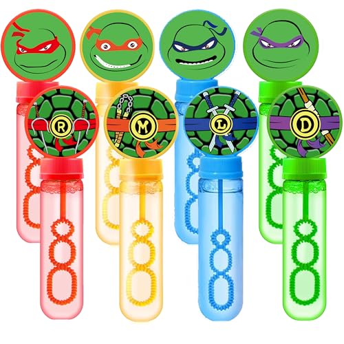 Junyaoii 12Pcs Cartoon Turtle Blase Stäbe für Cartoon Turtle Thema Geburtstagsfeier Bevorzugungen Kinder Blasen Party Zubehör von Junyaoii