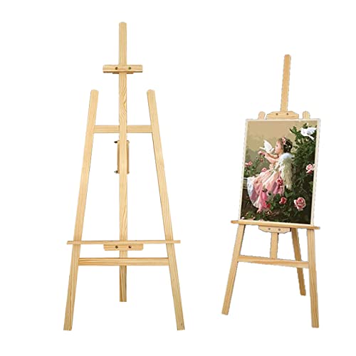 Staffelei Holz Groß 150cm Staffelei Holz Staffelei Kinder Hochzeit Staffelei Staffelei Ständer für Hochzeitsschild Poster Leinwand Ständer bis zu 105cm, Holzstaffelei für Gemälde, Willkommen, Schilder von Jupitor