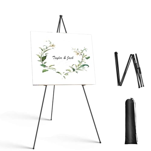 Staffelei Ständer zum Malen, Staffelei Ständer für Hochzeiten, Holzstaffelei für Kinder und Erwachsene, Zusammenklappbares Kunst-Staffelei Display, Willkommensschild Ständer, Staffelei Hochzeit 168cm von Jupitor