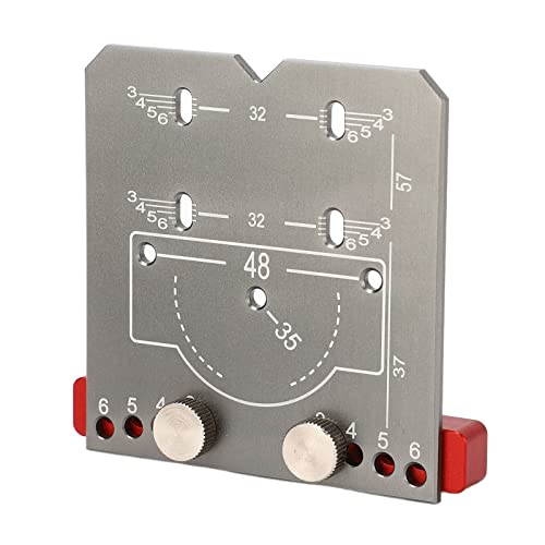 Scharnier-Montageanleitung, Hochpräzise Scharnierloch-Bohrlokalisierung für 35 Mm, Strapazierfähige Oberfläche, Sandgestrahlte Aluminiumlegierung (#1) von Juroupi