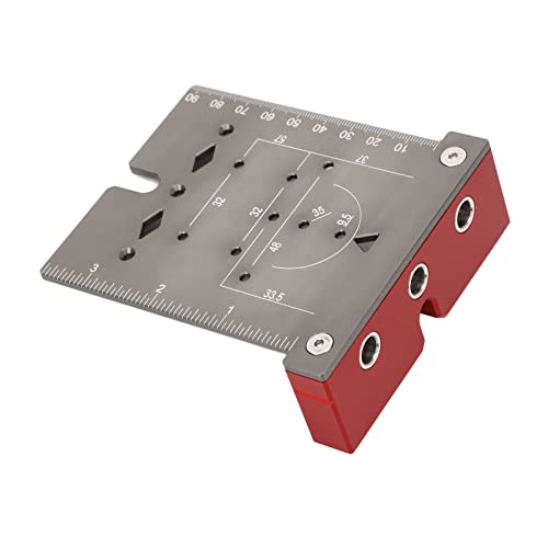 Scharnier-Montageanleitung, Hochpräzise Scharnierloch-Bohrlokalisierung für 35 Mm, Strapazierfähige Oberfläche, Sandgestrahlte Aluminiumlegierung (#2) von Juroupi