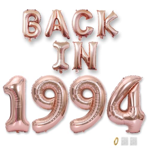 Jurxy Geburtstag Deko Frauen Mann 31 Jahr Geburtstagdeko Ballons BACK IN 1994 Luftballons Rosegold Folienballons Luftballons Happy Birthday Banner Jurxy Geburtstag Deko Frauen Mann 31 Jahr Geburtstagdeko Ballons BACK IN 1994 Luftballons Rosegold Folienballons Luftballons Happy Birthday Banner von Jurxy