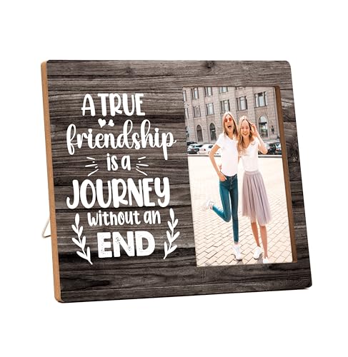 Bilderrahmen aus Holz, Geschenk für Frauen, Freunde, Schwestern, Besties, Frauen, rustikaler Bilderrahmen für beste Freunde, Geschenke für Geburtstag, Weihnachten, Abschlussfeier, A True Friendship - von Jusitakeet