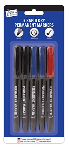 Just stationery Rapid Dry Permanentmarker, 5 Stück von Just stationery