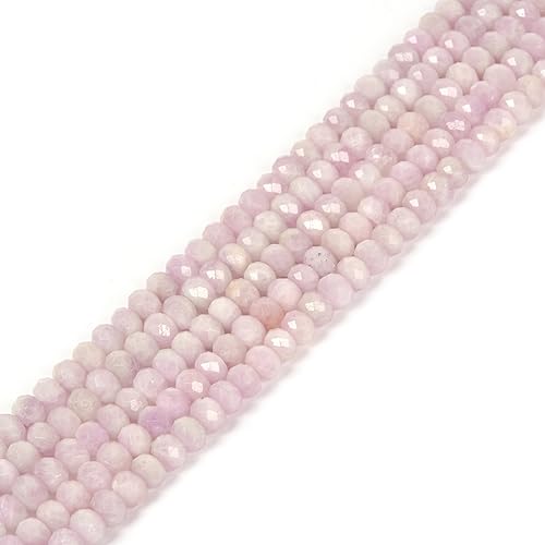 6 mm natürliche Kunzit facettierte Rondelle lose Perlen Schmuckherstellung DIY Perle 16 Zoll von Justinstones