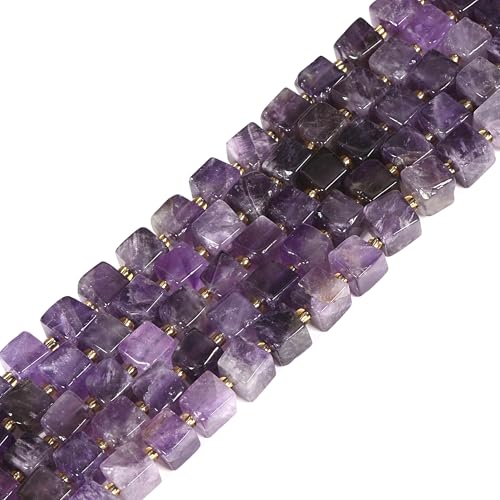 7 mm Amethyst Freiform unregelmäßige Würfel lose Perlen DIY Schmuckherstellung 39,9 - 40,6 cm von Justinstones