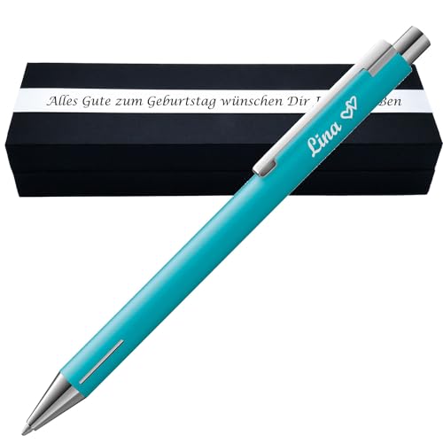 LAMY Econ Kugelschreiber mit Gravur als Geschenk | Geschenkverpackung inklusive Wunschgravur | schwarz schreibend | hochwertiges Metall | personalisierte Kullis | | PS319Box2 von Juwelier Schönschmied