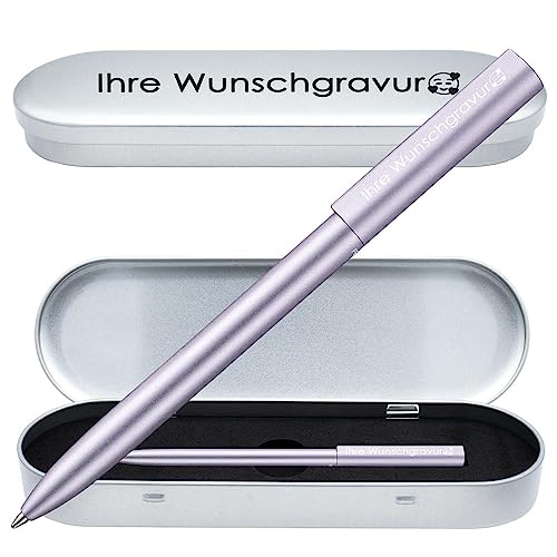 Pelikan Kugelschreiber Ineo® mit Gravur | inkl. Etui für 10 Stifte mit Wunschgravur | Lila - Violett | Kugelschreiber mit Gravur | Geschenk zur Abschlussprüfung Geburtstag Weihnachten von Juwelier Schönschmied