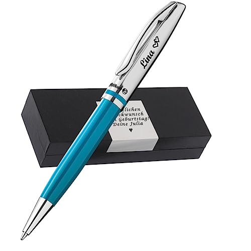 Pelikan Kugelschreiber Jazz® Classic K35 Petrol mit Wunschgravur | inkl. Geschenkbox mit Gravur | Pelikan Kugelschreiber mit Gravur als Geschenk & Symbol mit Geschenkverpackung PS255 von Juwelier Schönschmied