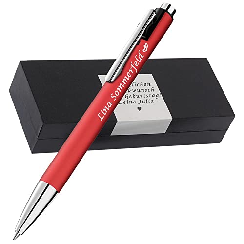 Pelikan Kugelschreiber Snap Rot Matt mit Wunschgravur inklusive Geschenkbox mit Gravur Pelikan Kugelschreiber mit Gravur als Geschenk & Symbol mit Geschenkverpackung PS209 von Juwelier Schönschmied