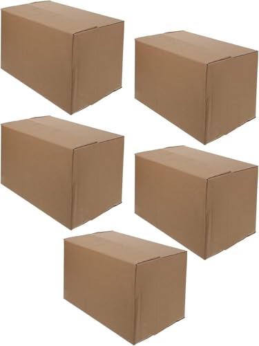 JvFbjLF Versandkartons, 5 Stück, Wellpappkartons zur Aufbewahrung von Versandzubehör, Versandaufbewahrungsbox for den Versand(100 * 50 * 50cm(5 Pack)) von JvFbjLF