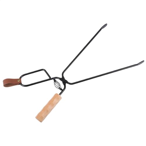 Ergonomische Zange, Holzgreifer Werkzeug, Feuerstelle Werkzeug, Kaminwerkzeug, 45,7 cm Brennholzgreifer Werkzeug für Kamin und Lagerfeuer Lagerfeuer Holzkohle Werkzeug für sicheren Umgang mit von Jvjggag