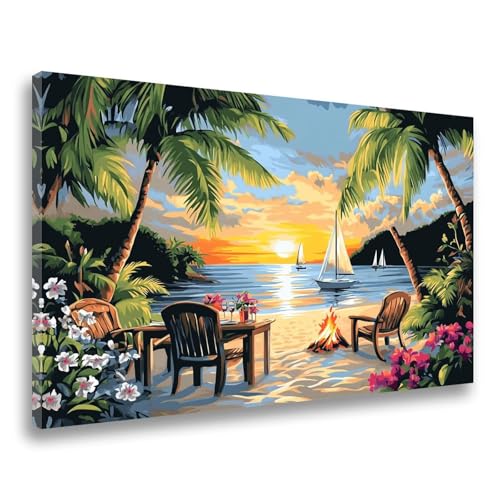 Diamand Painting Erwachsene Landschaft Diamant Painting Sonnenuntergang Diamant Malerei,5D DIY Full Eckige Drill Crystal Strass Stickerei Set, Mosaikherstellung,60x80cm Wanddekor,Frauen Geschenk F-282 von Jvyaeen