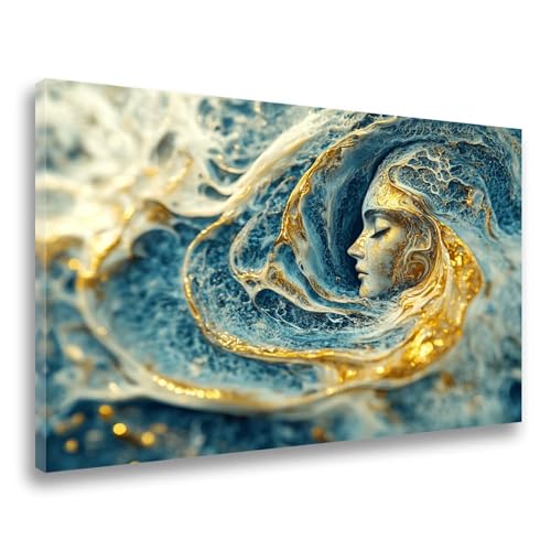 Diamand Painting Erwachsene Landschaft Diamond Painting Abstrakt Diamant Painting, 5D DIY Full Eckige Steine Drill Diamant Crystal Strass Stickerei Set 50x60cm für Wanddekor,Frauen Geschenk F-184 von Jvyaeen