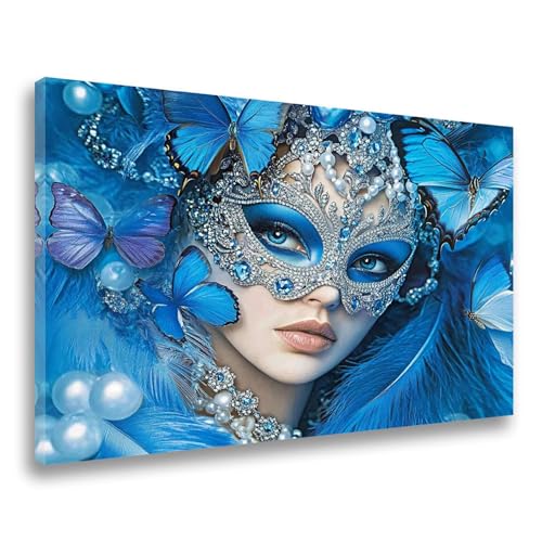 Diamand Painting Erwachsene Schmetterling Diamant Painting Frau Diamant Malerei,5D DIY Full Eckige Drill Crystal Strass Stickerei Set, Mosaikherstellung, 80x100cm für Wanddekor,Frauen Geschenk F-474 von Jvyaeen