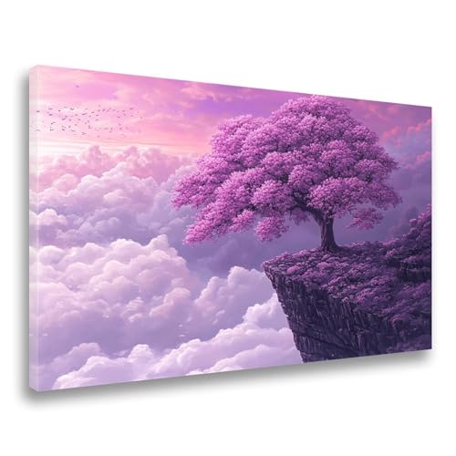 Diamond Painting Landschaft Diamond Painting Baum 70x90cm,5D DIY Diamant Malerei Bilder Erwachsene Mosaikherstellung, Kinder Anfänger Crystal Art Basteln Set, Home Wand Dekor Frauen Geschenk F-290 von Jvyaeen