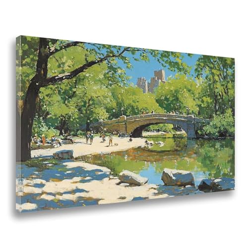 Diamond Painting Landschaft Diamond Painting Brücke 70x90cm, 5D DIY Diamant Malerei Bilder Erwachsene Mosaikherstellung, Kinder Anfänger Crystal Art Basteln Set, Home Wand Dekor Frauen Geschenk F-271 von Jvyaeen