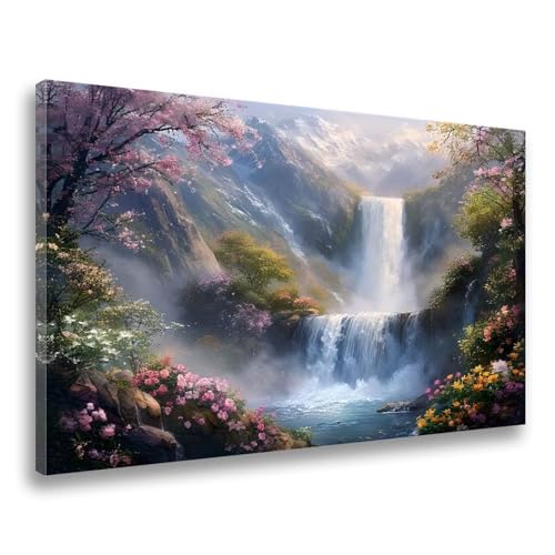 Diamond Painting Landschaft Diamond Painting Fallen 70x90cm, 5D DIY Diamant Malerei Bilder Erwachsene Mosaikherstellung, Kinder Anfänger Crystal Art Basteln Set, Home Wand Dekor Frauen Geschenk F-265 von Jvyaeen