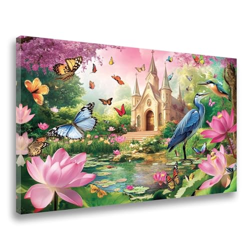 Diamond Painting Landschaft Diamond Painting Tier 40x60cm,5D DIY Diamant Painting Bilder Erwachsene Mosaikherstellung, Diamant Malerei Kinder Anfänger Crystal Art Basteln Set, Wanddeko Aesthetic F-195 von Jvyaeen