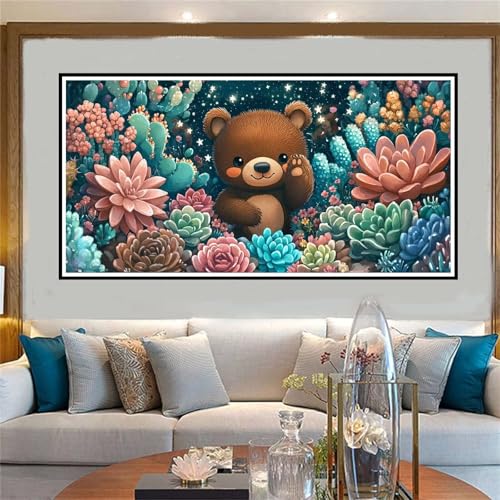 Jvyaeen Karikatur Malen Nach Zahlen ab 5 6 7 8 9 10 Jahre Mädchen, Malen Nach Zahlen Kinder Anfänger DIY Kreativ Set Tragen, Mit 3 Pinseln and Acrylpigment Kit, für Home Decor Geschenke 70x140cm-W642 von Jvyaeen