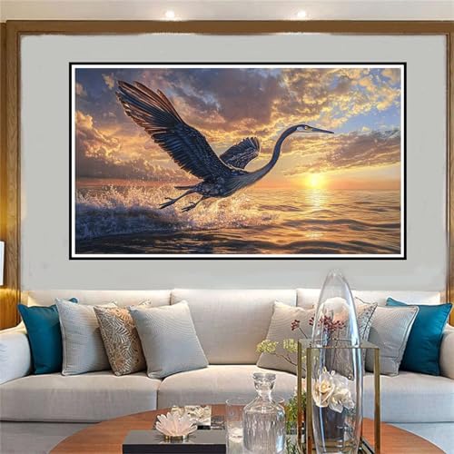 Jvyaeen Tier Malen Nach Zahlen ab 5 6 7 8 9 10 Jahre Mädchen, Malen Nach Zahlen Kinder Anfänger kreativ set Sonnenuntergang, Mit 3 Pinseln and Acrylpigment Kit, für Home Decor Geschenke 40x80cm-W1095 von Jvyaeen