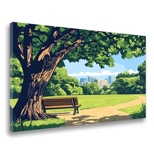 Landschaft Diamond Painting Baum Diamond Painting Erwachsene Kinder Klein 40x50cm,DIY 5D Diamant Malerei Crystal Art Bastelset Erwachsene Frauen Geschenk, Mosaikherstellung, Wanddeko Aesthetic F-301 von Jvyaeen