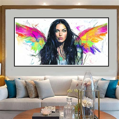 Mädchen Malen Nach Zahlen ab 5 6 7 8 9 10 Jahre Mädchen, Malen Nach Zahlen Kinder Anfänger DIY Kreativ Set Traum, Mit 3 Pinseln and Acrylpigment Kit, Adult Craft für Home Decor Geschenke 80x160cm-W808 von Jvyaeen