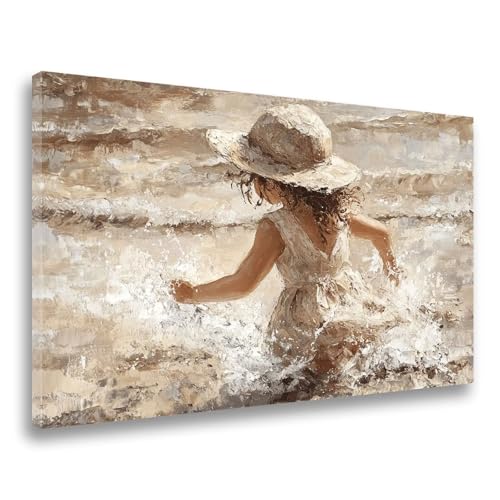 Strand Diamond Painting Mädchen Diamond Painting Erwachsene Kinder Klein 30x40cm, DIY 5D Diamant Malerei Crystal Art Bastelset Erwachsene Frauen Geschenk, Mosaikherstellung, Wanddeko Aesthetic F-419 von Jvyaeen