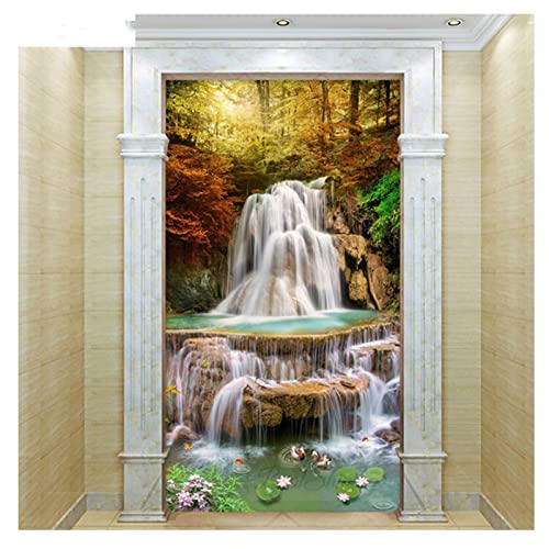 Wasserfall Natur (2) Diamond Painting Groß 30x60cm,5D Diamant Painting Bilder Erwachsene Kinder DIY Mosaikherstellung Zubehör Voll Set,Diamant Malerei Art Craft Home Wand Décor Gemälde Geschenk DZ140 von Jvyaeen